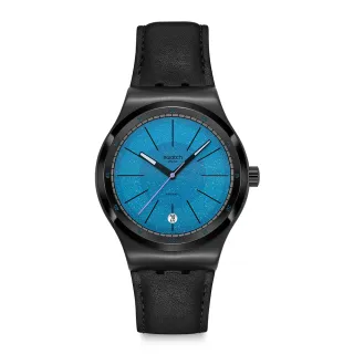 【SWATCH】BLACKCLOAK MECHANISM 機械錶/男錶/瑞士製造 YIB408(42mm)