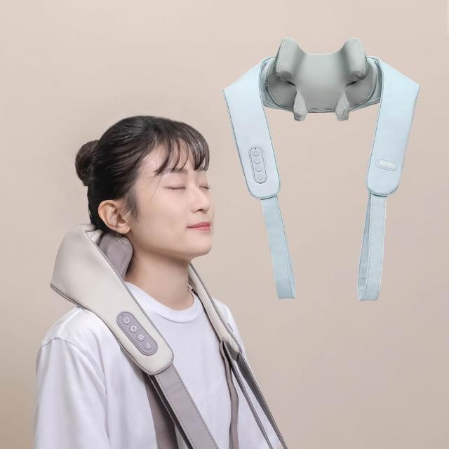 【3ZeBra 三隻斑馬】好肩力｜斜方肌肩頸按摩器 2入組(無線肩頸揉捏按摩器)