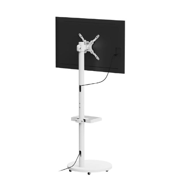 【Happytech】ST100W 17-43吋 移動式時尚落地螢幕支架 螢幕架 電視架 落地架 直播架(美型螢幕架)