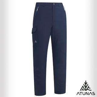 【ATUNAS 歐都納】男款石墨烯刷毛保暖防水長褲(A1PA2535M黑/雪褲/賞雪/抗靜電/抑菌抗臭/休閒旅遊)