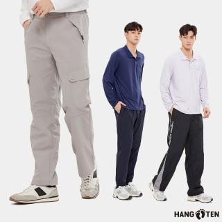 【Hang Ten】出清品-男裝-四面彈防潑水防風彈力運動長褲/多口袋工作褲(多款選)