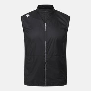 【DESCENTE】背心 男 運動 快排 AIRTASTIC PACKABLE VEST 黑 SQ311RVE71-BLK0