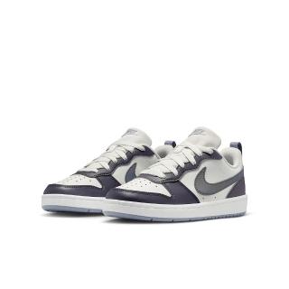 【NIKE 耐吉】休閒鞋 女鞋 大童 運動鞋 COURT BOROUGH LOW RCRFT SE BG 白灰 IB0716-001(3K2200)