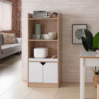 【TZUMii】完美高140公分二格雙門廚房櫃 餐廚櫃 收納櫃 電器櫃(廚櫃 廚房收納櫃 碗盤櫃)