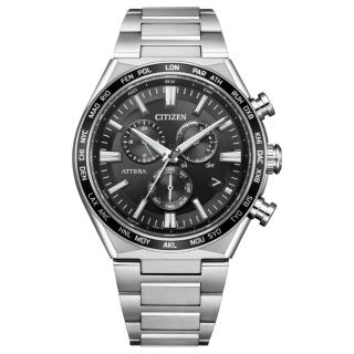 【CITIZEN 星辰】ATTESA 光動能全球電波計時腕錶-41.1mm(CB5966-69E)