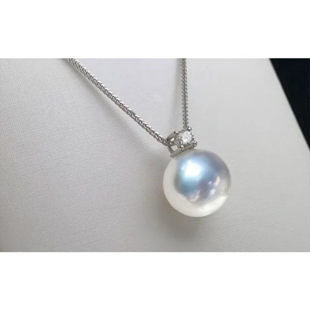 【La Corser】15-15.9mm 天然海水珍珠 南洋澳白 18K金 珍珠 吊墜 冷光 王妃款 項鏈 優雅 氣質