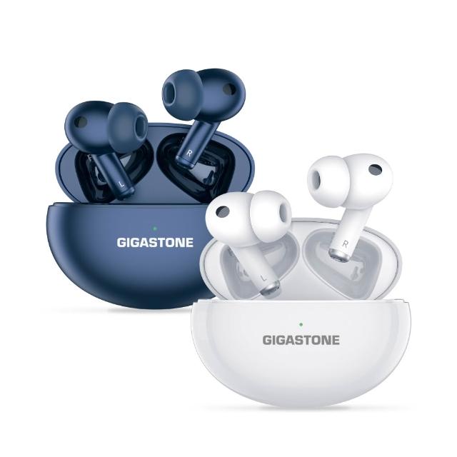 【GIGASTONE 立達】TrueWireless 真無線降噪藍牙耳機TAQ1 2入組(主動降噪/ENC/通透模式/藍牙5.3/無線充電)