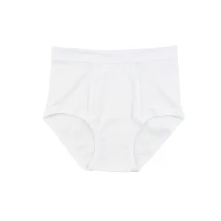 【細織姬ShiJuGi】三入組 童三角內褲 童內褲 羅紋純白(120-165cm)