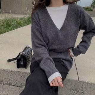 【創翊韓都】預購正韓女上衣 莫妮卡長袖針織衫CPC1080-創翊韓都(韓國同步)