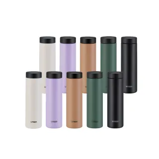 【TIGER虎牌】買1送1 旋蓋雙層不鏽鋼保溫瓶 500ml(MMZ-W 真空保溫杯/輕量隨行杯)