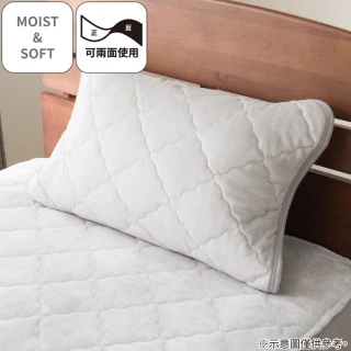 【NITORI 宜得利家居】枕頭保潔墊 MOIST&SOFT GY A2504(枕頭保潔墊 枕頭 MOIST SOFT)