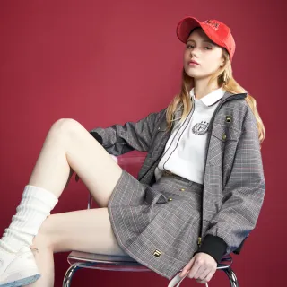 【FILA】女平織短裙-格紋(5SKZ-5721-KK)