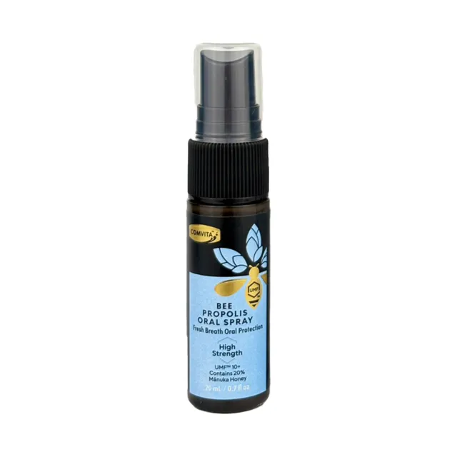 【Comvita 康維他】紐西蘭無酒精蜂膠噴霧 加強型20ml(潤澤 口氣清爽 UMF10+麥蘆卡蜂蜜)