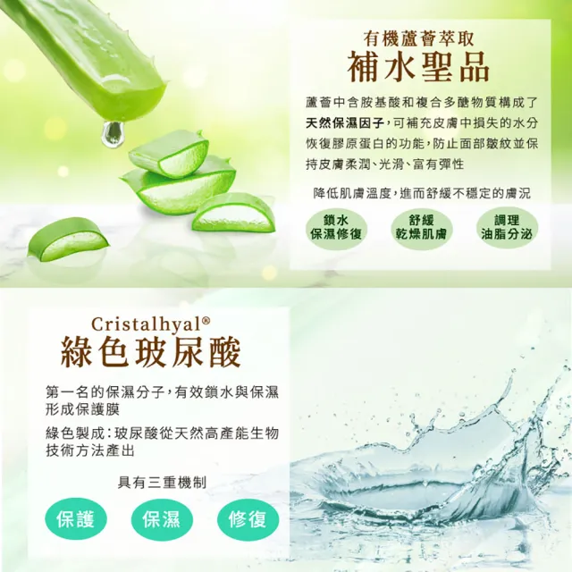 【耕心田】蘆薈保濕精華化妝水 3瓶組(500mlX3)
