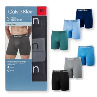 【Calvin Klein 凱文克萊】3件組 天絲棉質 男生 四角內褲 CK(多款可挑)