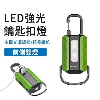 【LUYOO】強光遠射LED鑰匙圈手電筒 隨身應急燈/戶外露營燈/迷你探照燈(超輕量 停電夜跑 隨身小手電筒)