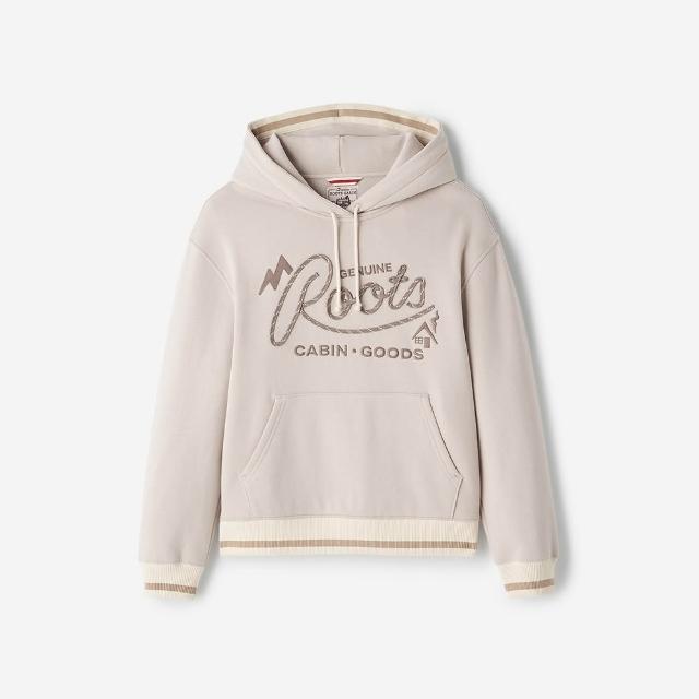【Roots】Roots女裝- CABIN FLEECE 連帽上衣(銀灰色)