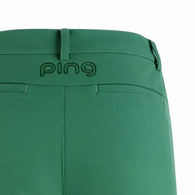【PING】女款蓄熱保暖高彈力休閒長褲-綠(吸濕排汗/GOLF/高爾夫球褲/RE25206-48)