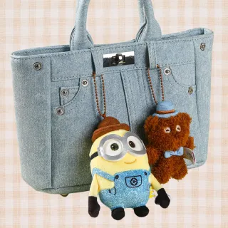 【MINIONS 小小兵】環球影城小小兵玩偶吊飾耳機包TIM熊提姆熊(正版閨蜜女友男友女兒子生日 