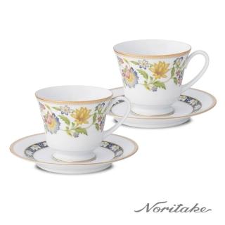 【NORITAKE】塔斯克花園-咖啡對杯(精緻禮盒組)