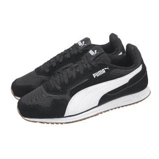 【PUMA】休閒鞋 Softride ST Miler SD 男鞋 女鞋 黑 白 麂皮 復古(402667-01)