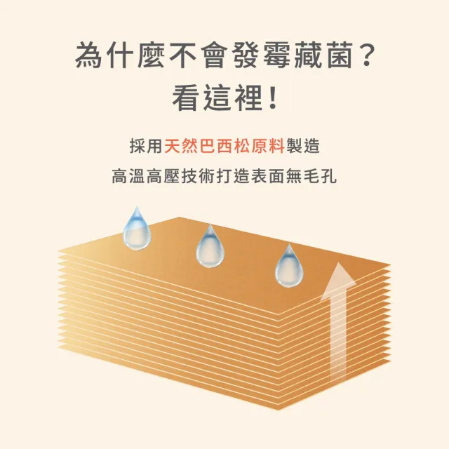 【mo select】超值2入組 高密度抗菌防霉止滑木纖維砧板L(砧板/沾板/抗菌砧板/切菜板/導水溝槽)