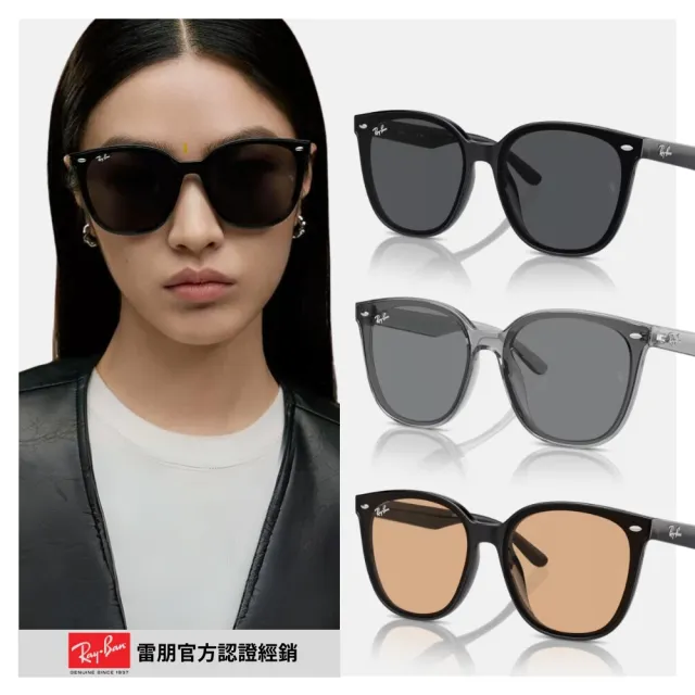 【RayBan 雷朋】亞洲版 韓系流行抗UV太陽眼鏡組合(RB4391D、RB4392D、RB4423D、RB4458D、RB4461D)