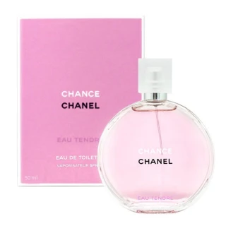 【CHANEL 香奈兒】CHANCE系列淡香水 50ml(多款任選 粉紅甜蜜/綠色氣息/黃色邂逅)