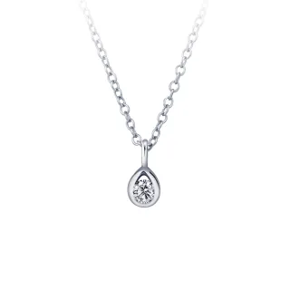 【彩糖鑽工坊】鑽石9分 鑽石項鍊 水滴鑽石項鍊(天然鑽石 輕珠寶)