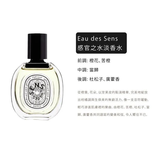 【Diptyque】淡香水50ml 多款任選(紙染之水/杜桑/譚道/影中/感官/玫瑰/聖日爾曼大道)