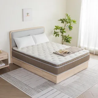 【H&D 東稻家居】MIT台灣製國民系列-3尺土星正三線海藻紗獨立筒床墊(單人床墊)