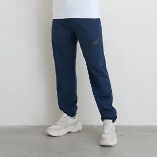 【GIORDANO 佐丹奴】男裝休閒彈力束口褲(27 新海軍藍)