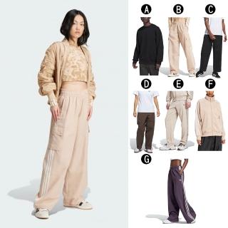 【adidas 愛迪達】連帽長袖T恤 長袖上衣 運動長褲 運動外套 C Crew FT BLACK 男女 A-HK2938 精選七款