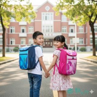 【UnMe】Plus 防水書包人體工學後背書包 護脊書包 透氣減壓書包(兩色/低中高年級120CM-150CM適用)