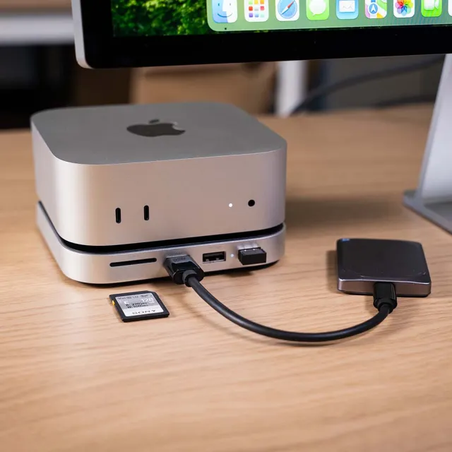 【Satechi】Mac Mini M4 Studio & Hub 擴充埠(銀色 / ST-GNMMES)