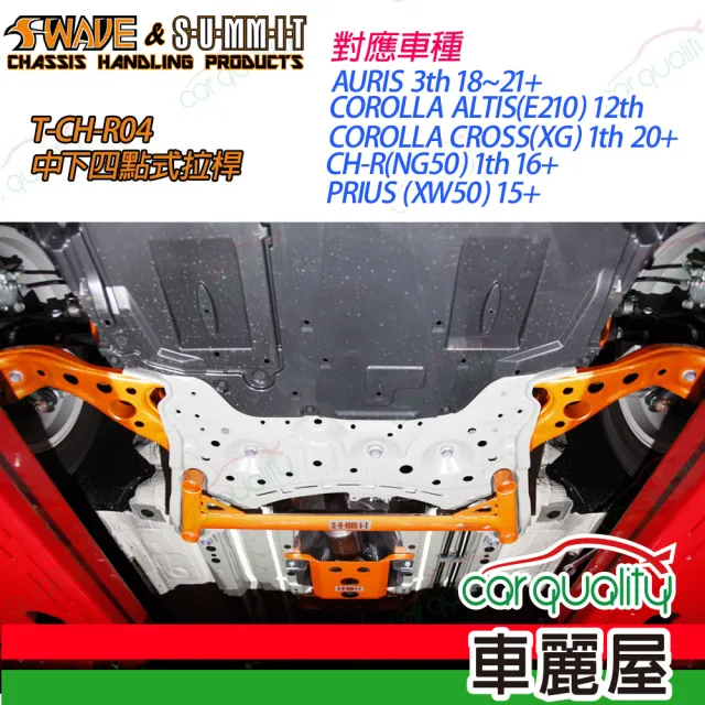 【Summit】中下四點拉桿 TOYOTA 豐田CH-R/AURIS/ALITS/UX250 送安裝(車麗屋)