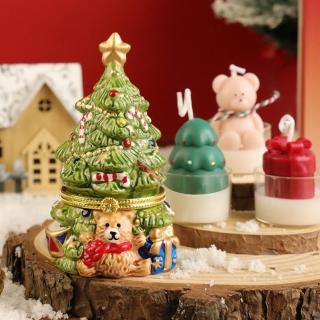 【天使愛美麗】香薰蠟燭 禮盒套裝 創意可愛聖誕樹禮物小熊蠟燭 擺件(交換禮物 畢業禮物 情人節 生日)