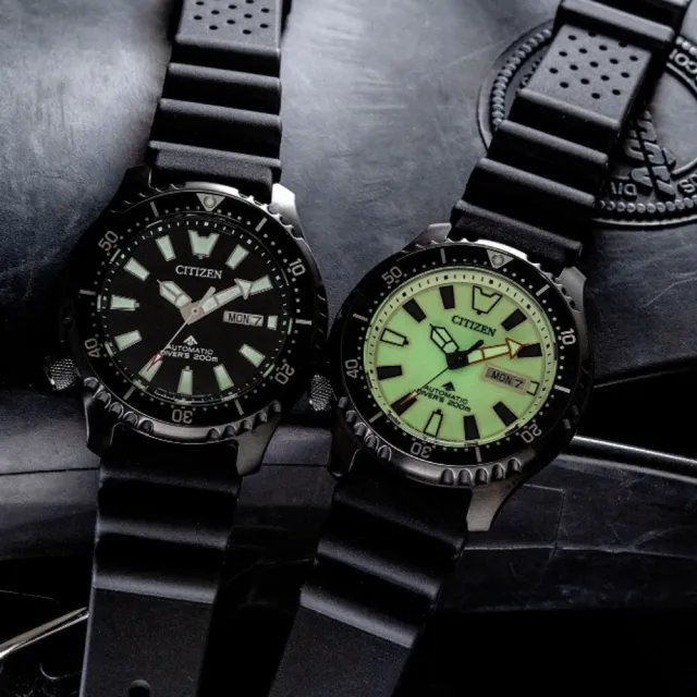 【CITIZEN 星辰】PROMASTER系列 亞洲限定 鋼鐵河豚EX Plus 潛水機械錶/44mm(NY0135-80E)