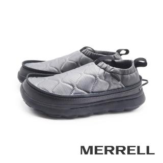 【MERRELL】男 HUT MOC 2 PACKABLE PLUS 輕量拉鍊懶人休閒鞋 男鞋(金屬灰色)