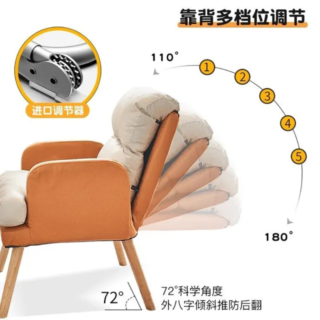【HANACO】電腦椅 加大加寬沙發椅(可躺辦公椅 靠背椅 久坐不累電腦椅子)