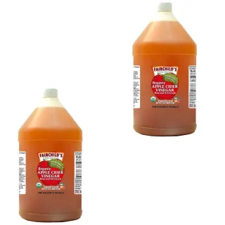 【Fairchilds 費爾先生】有機蘋果醋x2桶(3790ml)