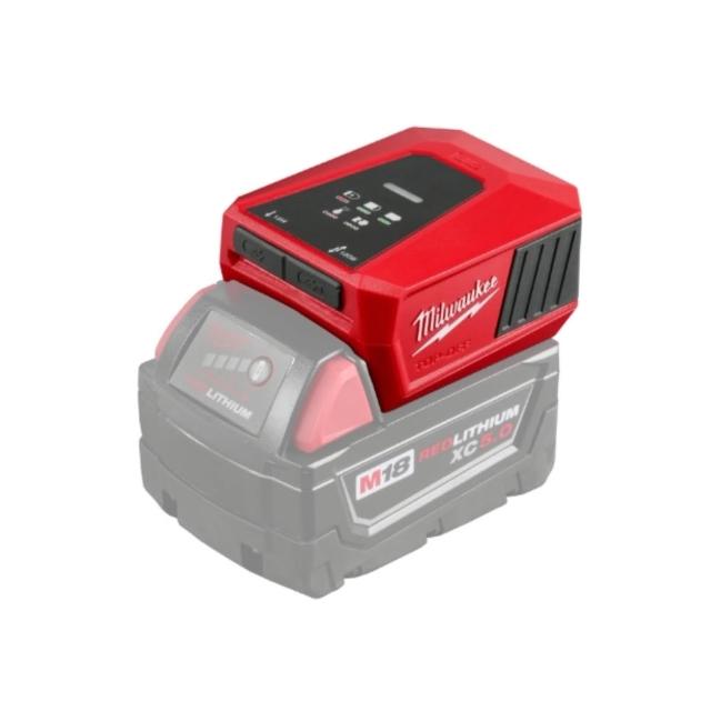 【Milwaukee 美沃奇】18V 迷你充電器 電源轉換器 充電器 M18TC(電動工具/園藝電工)