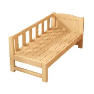 實木拼接床 150*80cm 三面護欄+床墊款(加高護欄/無毛刺延伸床/加寬床)