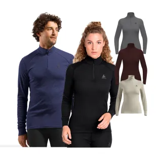 【ODLO】男 女 ECO 銀離子 保暖型 半開襟 長袖上衣 多色(吸濕排汗 底層衣 透氣 抗臭衣 底層衣 滑雪 雪季)