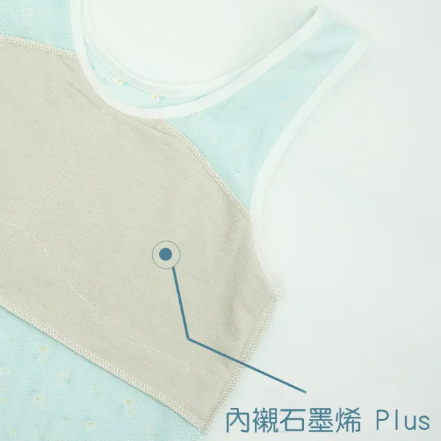 【annypepe】成長內衣 長版背心型 奧地利天絲 QQ 石墨烯護膚胸襯 小雛菊-玻璃藍(少女內衣 學生內衣)