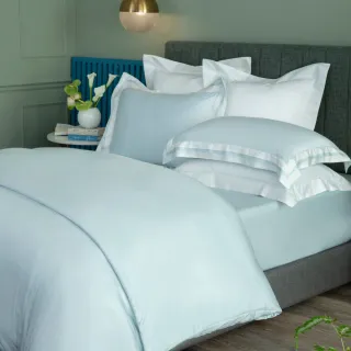 【WEDGWOOD】100%天絲兩用被床包枕套四件組 加大｜簡約素色(80支350織)