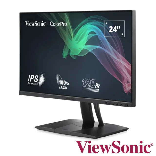 【ViewSonic 優派】VP2456A 24型 IPS☆廣色域專業設計繪圖(內建喇叭/可旋轉/Type-C/Pantone認證)