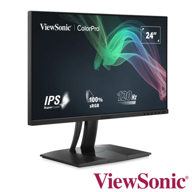 【ViewSonic 優派】VP2456A 24型 IPS☆廣色域專業設計繪圖(內建喇叭/可旋轉/Type-C/Pantone認證)