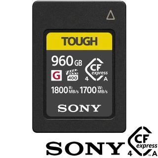 【SONY 索尼】CEA-G960T 960G/GB 1800MB/S CFexpress Type A TOUGH 高速記憶卡 (公司貨) 支援 CFexpress 4