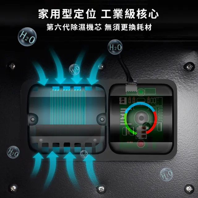 【RTAKO】電子防潮箱 相機防潮箱 32L 相機鏡頭除濕櫃 茶葉郵票收納箱 可調隔板 乾燥箱 防潮櫃 附鏡頭墊